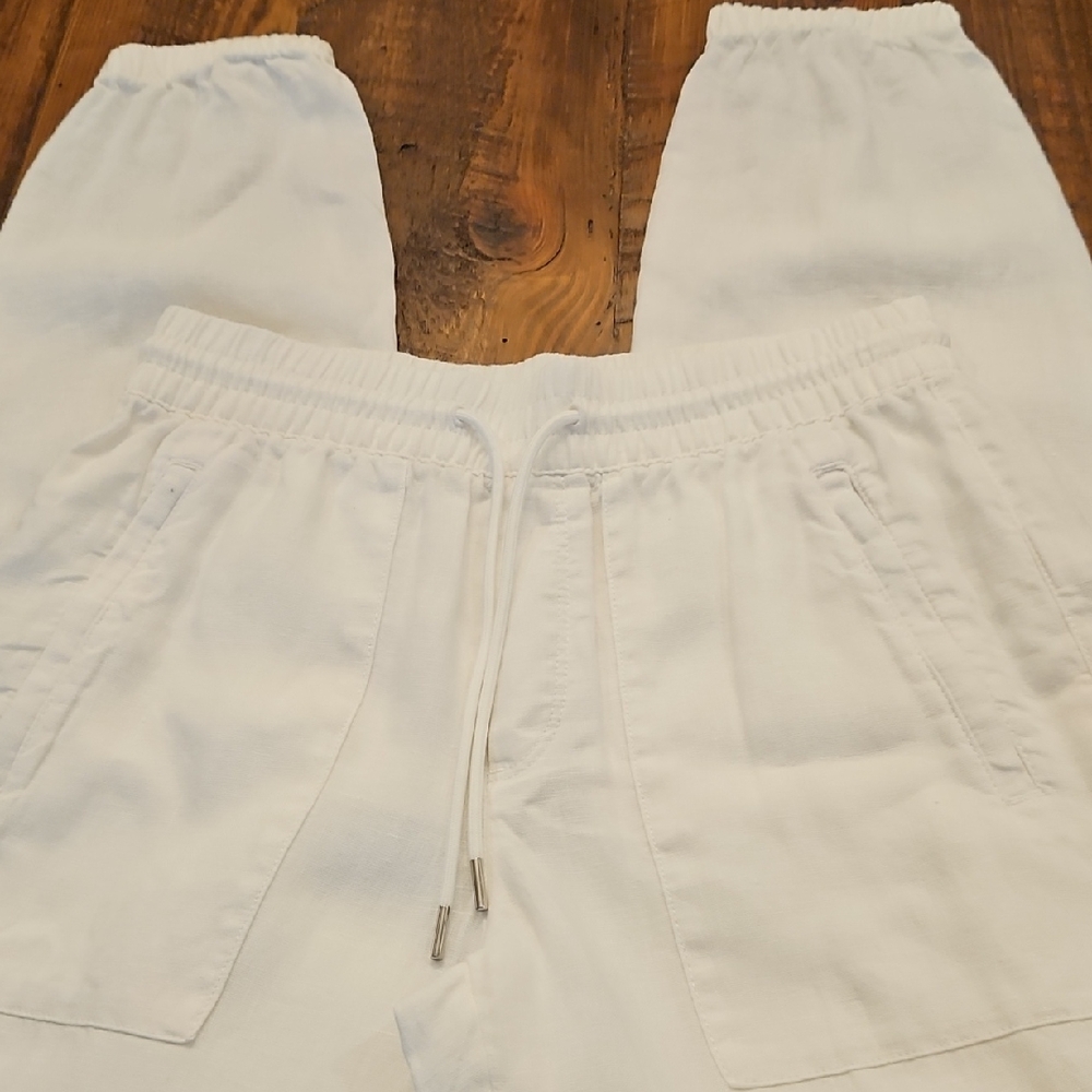Nwot Athleta Linnen White Joggers